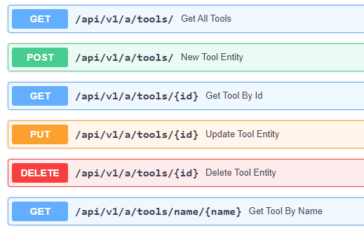 Tool Manager API